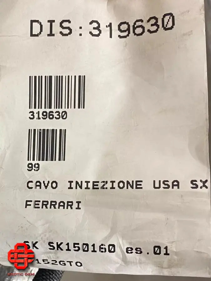 FERRARI F12 TDF ENGINE WIRING HARNESS LH INJECTION