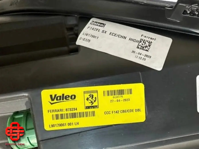 FERRARI F8 CARBON HEADLIGHT LEFT LAMP