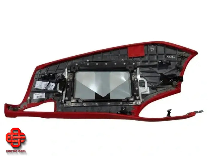 FERRARI F8 DASHBOARD COVER COCKPIT LEATHER RED