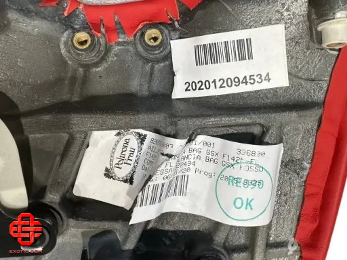 FERRARI F8 DASHBOARD COVER COCKPIT LEATHER RED