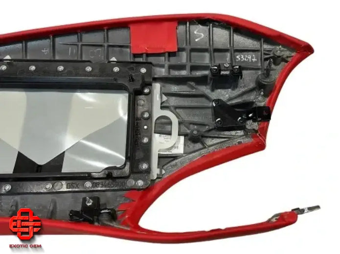 FERRARI F8 DASHBOARD COVER COCKPIT LEATHER RED