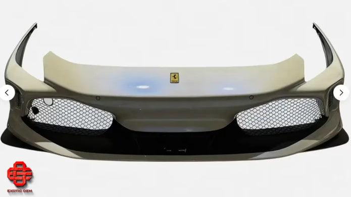 FERRARI F8 FRONT BUMPER WHITE