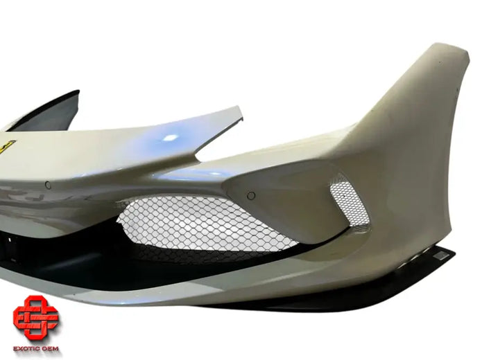 FERRARI F8 FRONT BUMPER WHITE