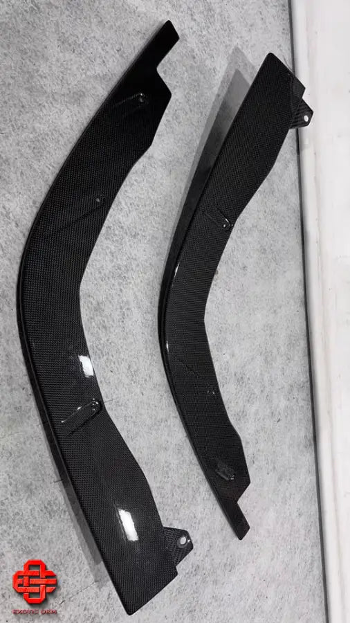 FERRARI F8 - FRONT CARBON FINS - SPOILER L AND R SPLITTER