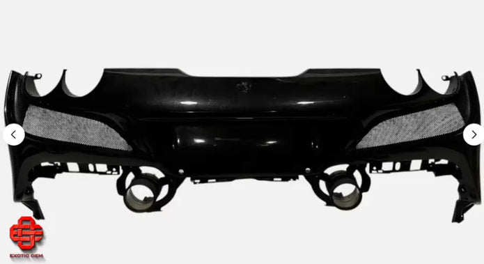 FERRARI F8 REAR BUMPER BLACK