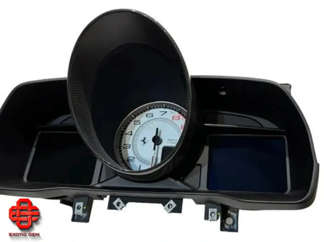 FERRARI F8 SPIDER TRIBUTO CARBON CLOCK ODOMETER