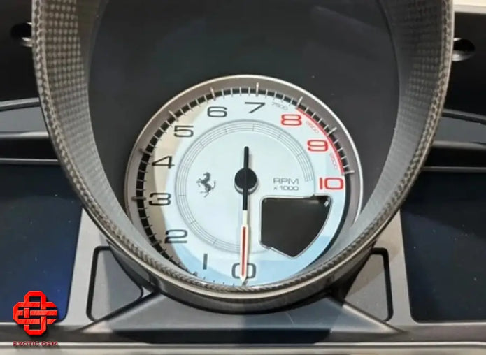 FERRARI F8 SPIDER TRIBUTO CARBON SPEEDOMETER INSTRUMENT PANEL SPEEDOMETER