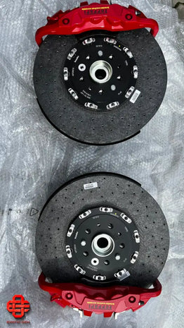 FERRARI F8 TRIBUTO 488 BRAKE SET COMPLETE CERAMIC OEM