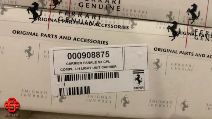 FERRARI F8 TRIBUTO COMPLETE LH LIGHT UNIT CARRIER OEM
