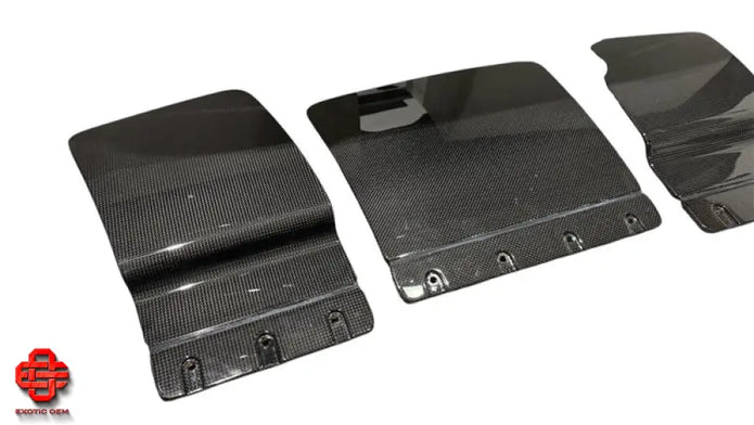 FERRARI F8 TRIBUTO FLAPS FOR F8 REAR DIFFUSER CARBON OEM