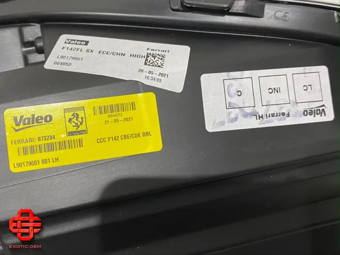 FERRARI F8 TRIBUTO SPIDER LEFT HEADLIGHT OEM