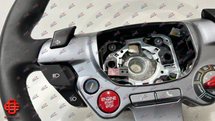 FERRARI F8 TRIBUTO STEERING WHEEL LEATHER OEM