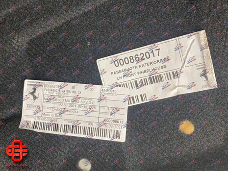 FERRARI F8 TRIBUTO WHEELHOUSE FENDER LINER FRONT LH