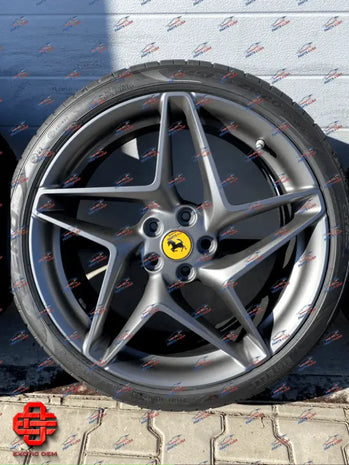 FERRARI F8 WHEELS SET 20 INCH FORGED MATTE CORSA GRAY