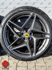 FERRARI F8 WHEELS SET 20 INCH FORGED MATTE CORSA GRAY OEM