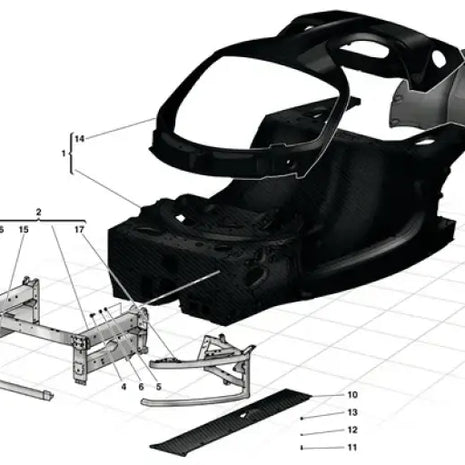 FERRARI LA FERRARI FRONT FRAME CHASSIS OEM