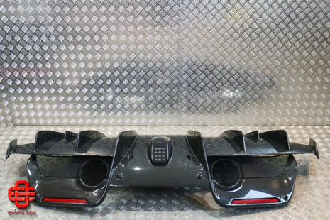 FERRARI PISTA CARBON REAR DIFFUSER COMPLETE WITHOUT CAMERA AND FLAP