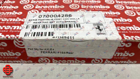 FERRARI PORTOFINO REAR PAD SET WITH SPRINGS