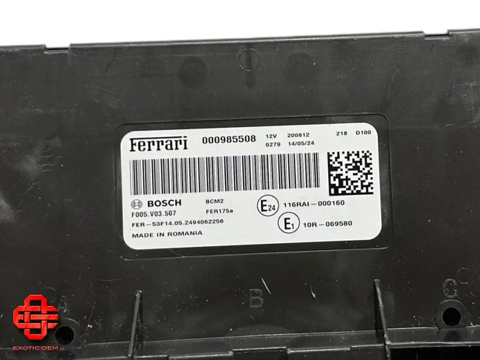 FERRARI PUROSANGUE 12 CYLINDERS BOSCH CONTROL UNIT BODY COMPUTER ECU UNIT