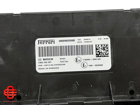 FERRARI PUROSANGUE 12 CYLINDERS BOSCH CONTROL UNIT BODY COMPUTER ECU UNIT