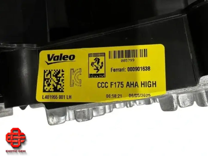 FERRARI PUROSANGUE AFS LEFT LAMP HEADLIGHT