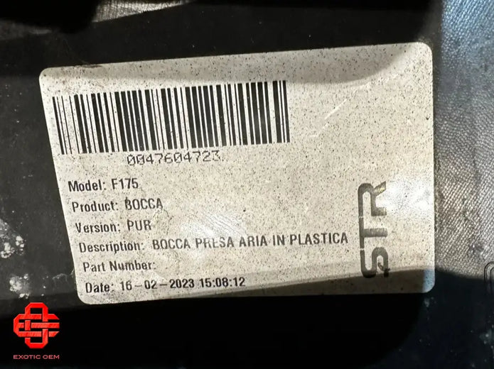 FERRARI PUROSANGUE FRONT BUMPER