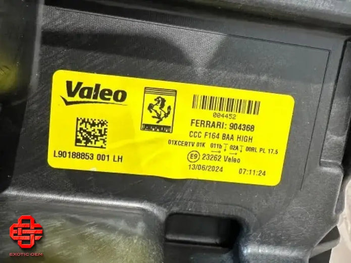 FERRARI ROMA AFS HEADLIGHT LEFT HEADLIGHT LAMP