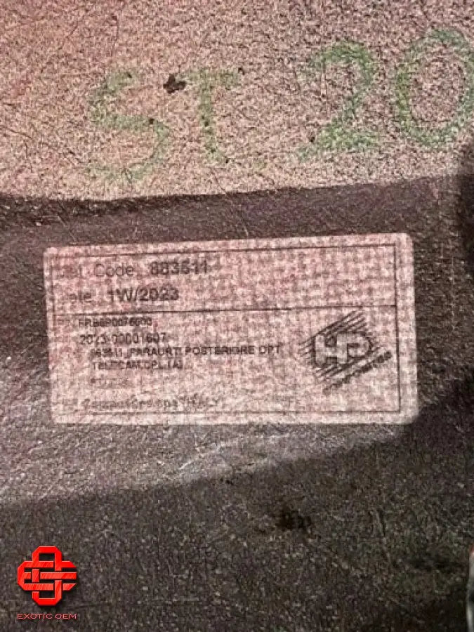 FERRARI SF90 CARBON REAR BUMPER