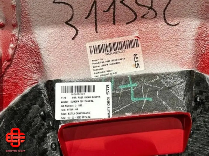 FERRARI SF90 CARBON REAR BUMPER