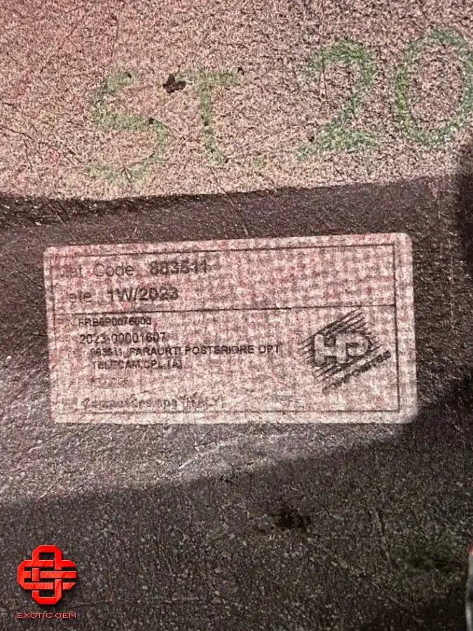 FERRARI SF90 CARBON REAR BUMPER