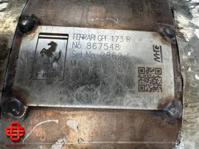 FERRARI SF90 GPF PARTICULATE FILTER EXHAUST