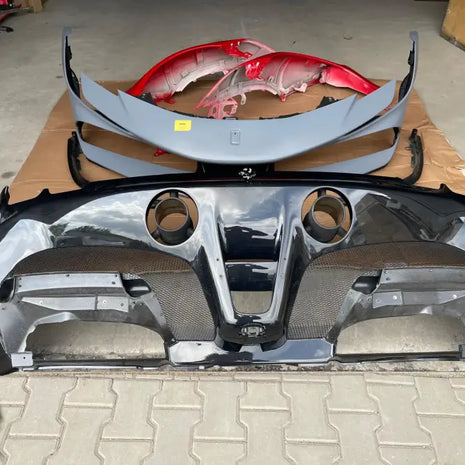FERRARI SF90 OEM FRONT BUMPER REAR BUMPER FENDERS AND DIFFUSER