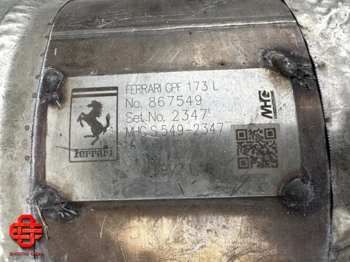 FERRARI SF90 OTTO PARTICLE FILTER GASOLINE PARTICULATE FILTER GPF