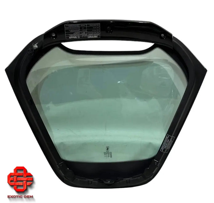 FERRARI SF90 SPIDER WINDOW GLASS ENGINE COMPARTMENT LID WINDOW GLASS