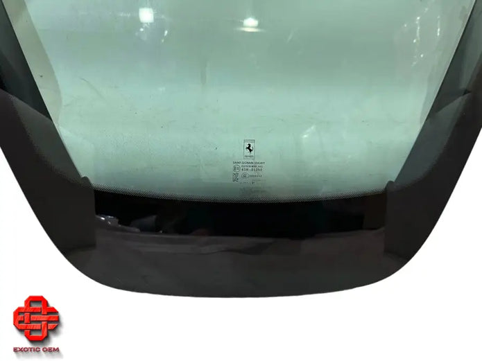 FERRARI SF90 SPIDER WINDOW GLASS ENGINE COMPARTMENT LID WINDOW GLASS