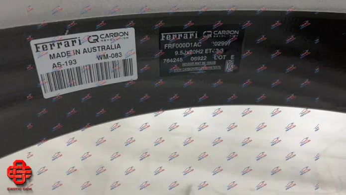 FERRARI SF90 STRADALE CARBON FIBER WHEELS SET