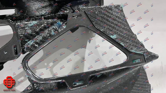 FERRARI SP1 SP2 MONZA CENTER TUNNEL LATERAL CARBON FIBER INTERIOR