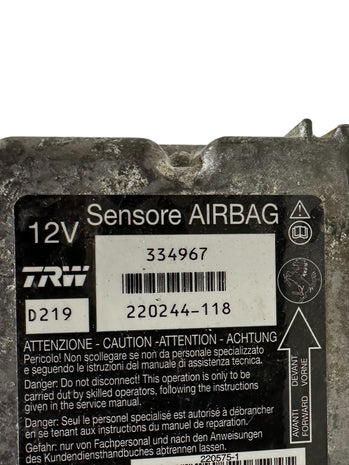 FERRARI 488 SPIDER AIRBAG CONTROL MODULE