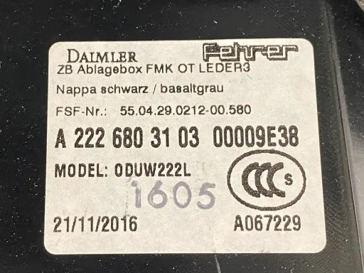 MERCEDES BENZ CONSOLE CONSOLE STORAGE COMPARTMENT