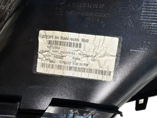 MERCEDES BENZ SIDE GRILL