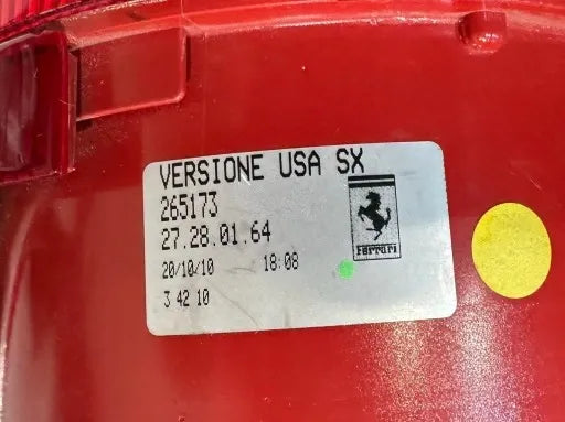 FERRARI 458 ITALIA SPIDER SPECIALE LEFT REAR LIGHT