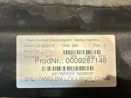 MERCEDES BENZ S S63 S65 W217 DOOR SILL STRIP