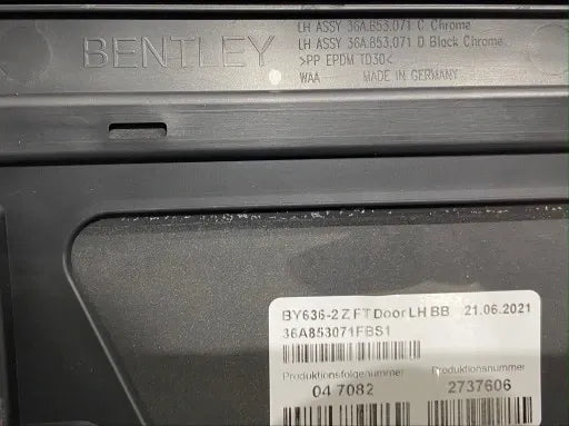 BENTLEY BENTAYGA SPEED DOOR TRIM