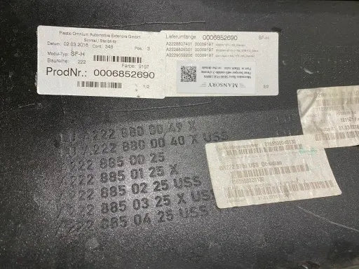 MERCEDES BENZ S CLASS REAR BUMPER