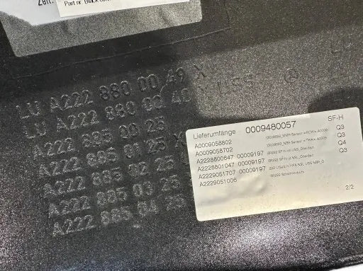 MERCEDES BENZ S CLASS REAR BUMPER