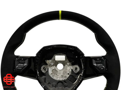 LAMBORGHINI AVENTADOR SVJ LEATHER STEERING WHEEL LEATHER STEERING WHEEL ALCANTARA
