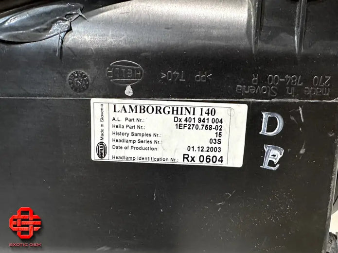 LAMBORGHINI GALLARDO RIGHT HEADLIGHT