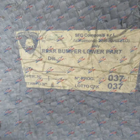LAMBORGHINI GALLARDO SUPERLEGGERA REAR BUMPER LOWER