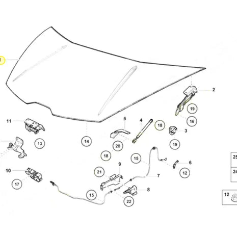 LAMBORGHINI HURACAN FRONT HOOD