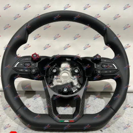 LAMBORGHINI REVUELTO STEERING WHEEL BLACK LEATHER WITH CARBON